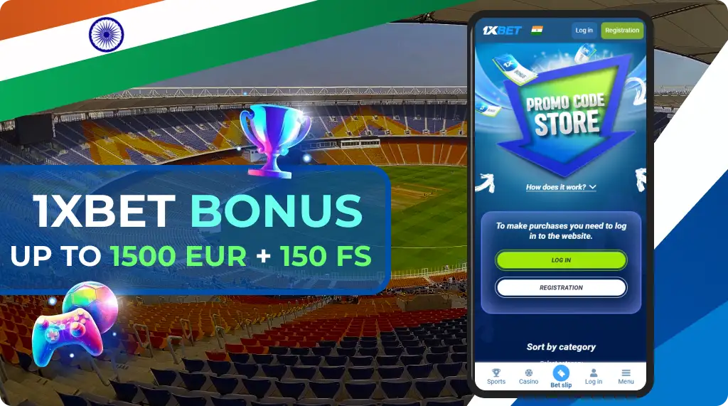 Welcome Bonus 1xBet in India Players